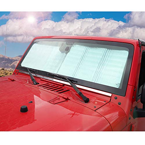 Windshield Sunshade Sun Shade Heat Shield Sun Visor Mat for Jeep