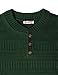 H2H Mens Henley Ribbed-Knit Sweater KHAKI US 3XL/Asia 4XL (KMOSWL0127)