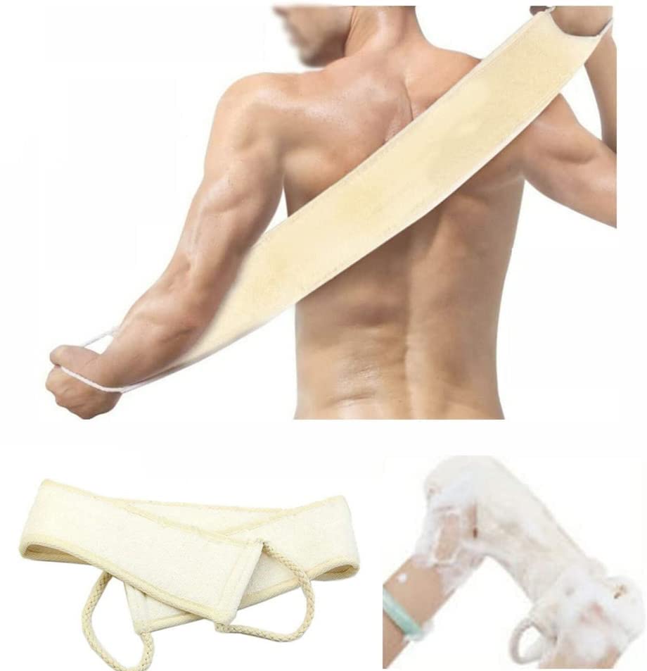 Buy-Simplicity® Exfoliating Backwash Belt | Back Cotton Scrubber for Shower | Exfoliating and Cleaning Back Scrubber