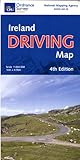 Front cover for the book Ireland Driving Map by Ordnance Survey Ireland