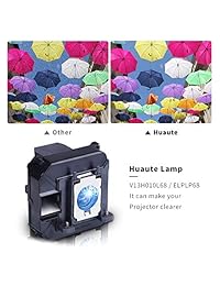 Huaute V13H010L68 ELP-LP68 - Lámpara de repuesto para Epson 3010 HC3010e 3020 3D 3020e 3D; EH-TW5900 EH-TW5910 EH-TW6000 EH-TW6000W EH-TW6100