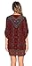Vintage Baroque Ethnic Tassel Tie Neck Bohemian Style Shift Beach Shirt Dress L