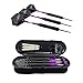 Amnzone Professional Tournament 22 Grams Steel Tip Darts with Hard Case, Aluminum Shafts and Black Coated Metal Barrels and PET Flights, 4 colors available
