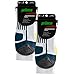 Prince Men’s Performance Plus Crew Athletic Socks with Coolmax Moisture Wicking for Running, Tennis, and Casual Use (4 Pair Pack) - White
