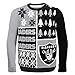 NFL Oakland Raiders BUSY BLOCK Ugly Sweater, XX-Large