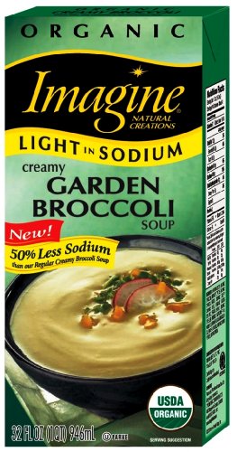 Imagine Organic Creamy Soup, Light Sodium Garden Broccoli, 32 oz.