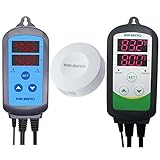 Inkbird Combo Mini Bluetooth Temp/RH Monitor Smart Sensor Data Logger Recorder Wireless + Temperature Humidity Controller Thermostat Hygrostat Thermometer Hygrometer (IBS-TH1 Mini + ITC-308 +IHC-200)