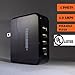 Wall Charger, tekSonic 4-Port 25W Home Travel USB Wall Charger [Black] AC Power Charging Adapter Plug for iPhone 7, 6 Plus, 5, 5s, 5c, iPad, iPod, Samsung S7, S6, S5, S4, Note 5