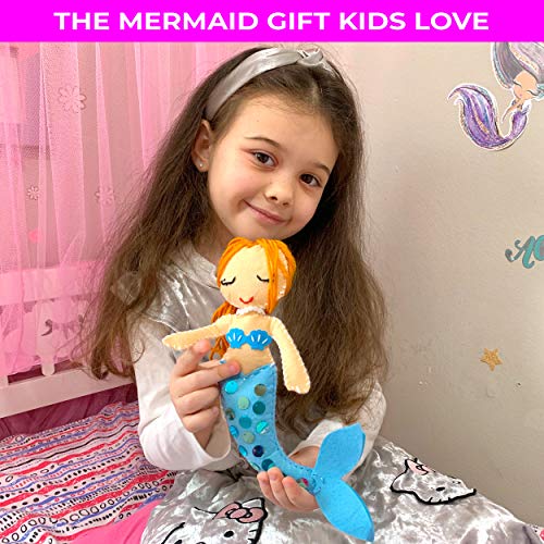 3 Bees & Me Mermaid Sewing Kit for Kids Fun Mermaid Crafts for Girls