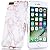 BAISRKE Shiny Rose Gold Marble Design Clear Bumper Matte TPU Soft Rubber Silicone Cover Phone Case Compatible with iPhone 7 Plus iPhone 8 Plus