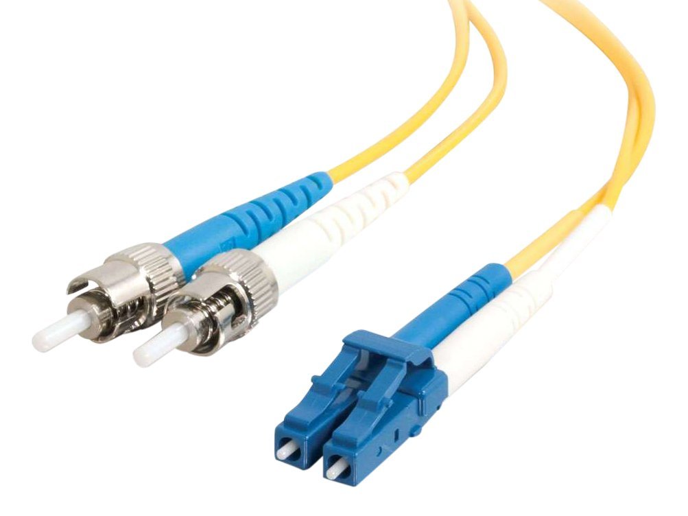 C2G 1m Fibre/Fiber Optic Cable for Gigabit Ethernet Applications LC/ST LSZH Duplex Multimode 9/125 SM Fibre