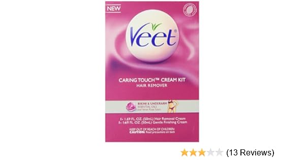 Amazon Com Veet Caring Touch Bikini And Underarm Hair Remover