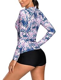 Camiseta de manga larga con cremallera frontal para dama