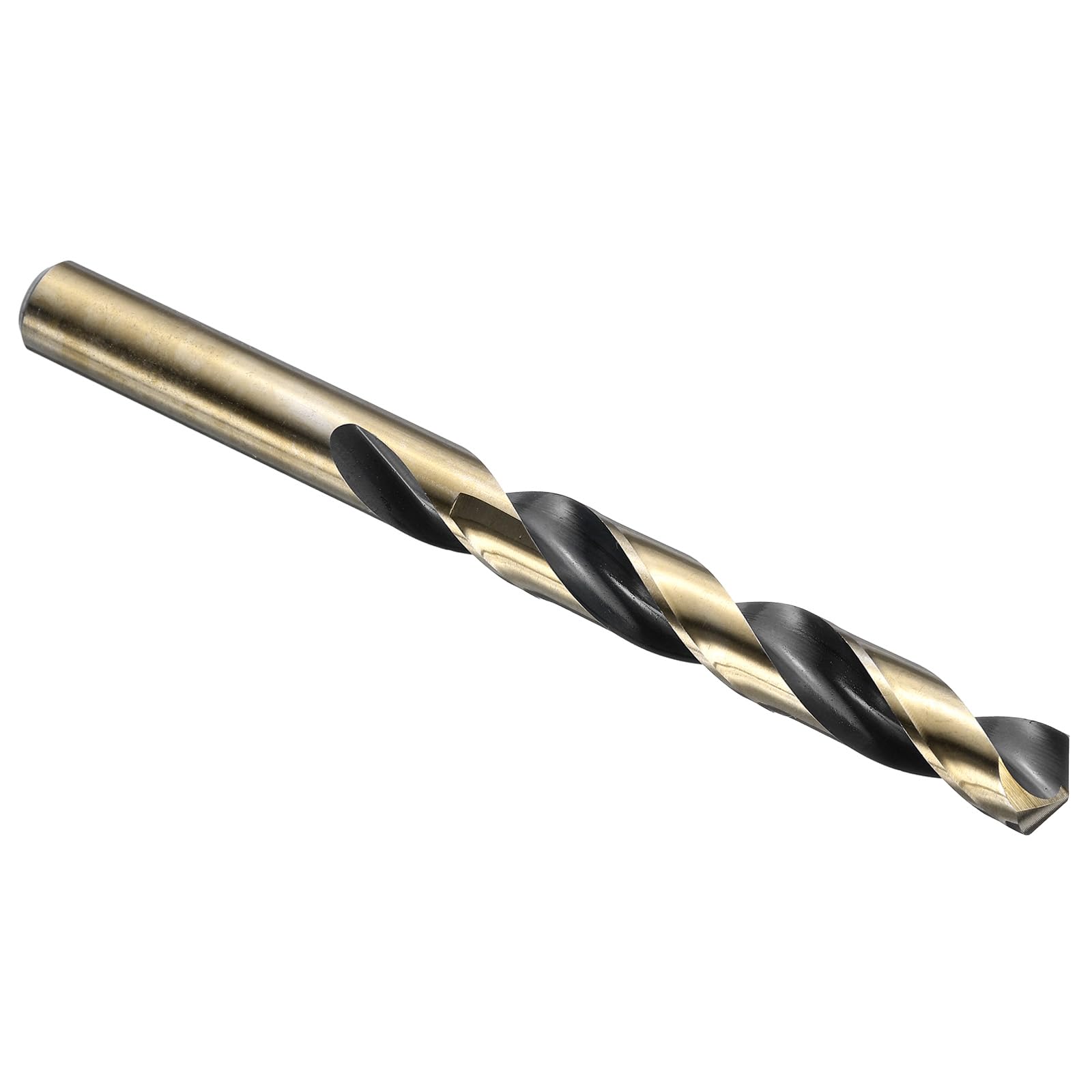 Kozelo Twist Drill Bit - [13mm/0.51"] Titanium Nitride High-Speed Steel Round Shank Jobber Bit Set Black Gold for Metal Wood Plastic Steel Use, 100mm/3.94" Blade Length