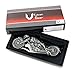 Vulcan Gear Devil's Skeleton Chopper Motorcycle Metal Handle Folding Knife with real Head light.