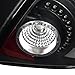 Spec-D Tuning Black Housing Clear Lens LED Tail Lights Compatible with Dodge Neon Srt4 R/T 2003-2005 L+R Pair Taillight Assembly