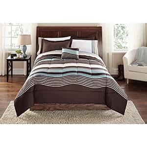 Amazon.com: Mainstays Urban Stripe Bed in a Bag