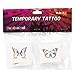 Fun Central 72ct 2 Pack of Rainbow Glitter Temporary Tattoos For Kids, Temporary Stickers For Kids Girls, Rainbow Temporary Tattoos, Xmas Kids Goodie Bag Favors - Assorted