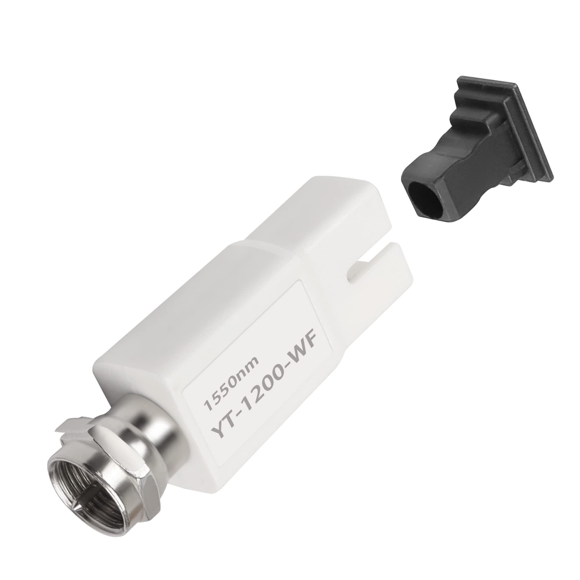 QIANRENON Cable TV Passive SC Fiber Mini Receiver Module 1550nm SC/APC to F-head FTTH Passive Optical Receiver Adapter, with Filtering Function, For Conversion of SC Fibre to CaTV Signal