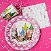 Juvale Kitten Party Supplies Set with Happy Birthday Cat Paper Plates - 144-Piece Pink Party Kit for 24 Guests - 9in Plates, 6.5in Napkins, 9oz Cat Paper Cups & Plastic Cutlery