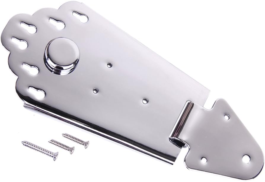 Guitar Tailpiece w/ Scews for Acoustic /Jazz GuitarChrome Amazon.co