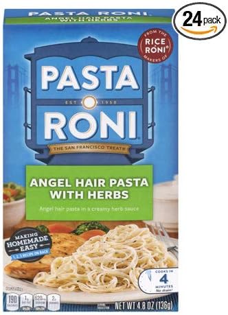 Pasta Roni, Angel Hair Pasta with Herbs, 4.8 Oz - Pack of 24