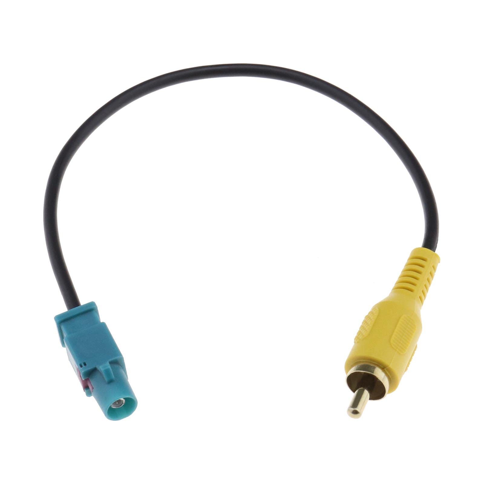 Be In Your Mind Fakra Z Male to RCA Male Adapter Cable Compatible with Mercedes Command PCM 2.1/ PCM 3.0/ NTG 2.5/ NTG 4.0/ NTG 4.5 Car Reversing Camera Adaptor Cable