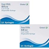 60cc Luer Lock Syringe, No Needle, 50 Count