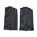 MATSU Women Sexy 4 Colors Fingerless driving Leather Gloves M504 (Small, black)