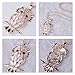 New Rose Gold Plated Opal Crystal Owl Pendant Necklace Long Sweater Chain M