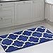 Uphome Moroccan Patten Extra Long Bathroom Rug, Microfiber Washable Non-Slip Soft Absorbent Decorative Bath Mats Runner Floor Mat Carpet (18