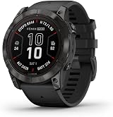 Garmin Fenix 7X Pro Smartwatch Sapphire Solar Multisport DLC Titanium Black Band view 4