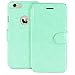 Lockwood iPhone 6/6s | Folio Wallet Card Case for Women/Girls | Faux Leather | Vintage Mint | (4.7 Inch) | Ultra Slim & Light