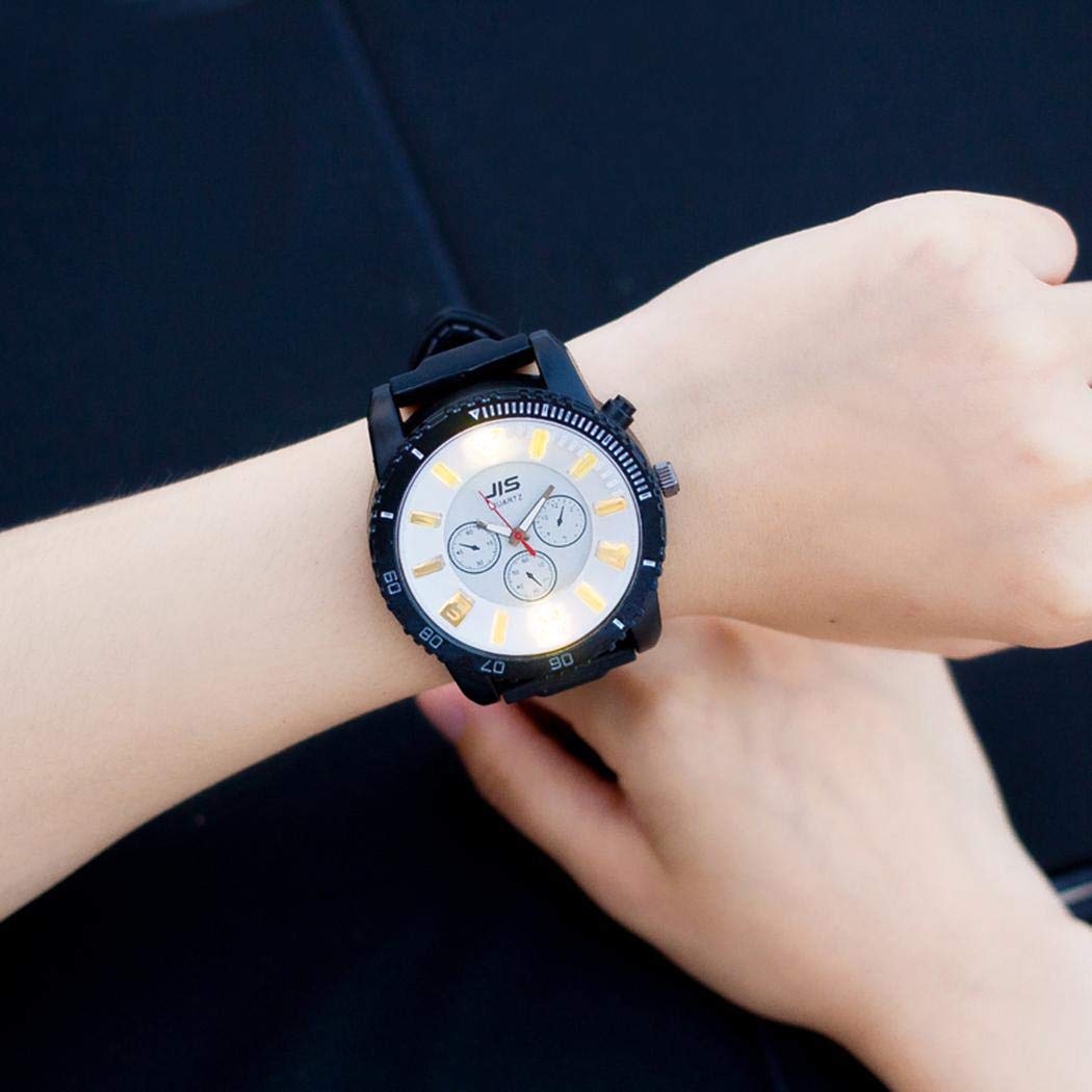 Pinsparkle Fashion Couple Quartz Watch Rhinestone Night Vision Wristwatch Wrist Watches