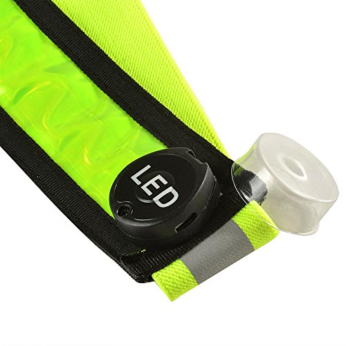 AGPTEK USB Rechargeable LED Reflective Belt Reflective Running Gear