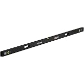 CHANNELLOCK 72-Inch, Professional-Grade Aluminum Box Level with Solid Block Acrylic Vials, 5200-0072