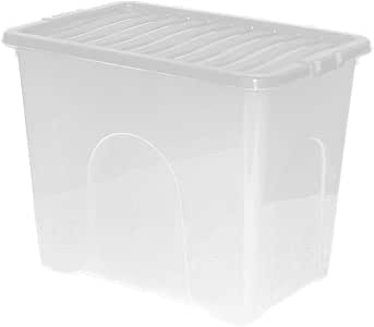 Generic - Juego de 3 Cajas de plástico Transparente con Tapa