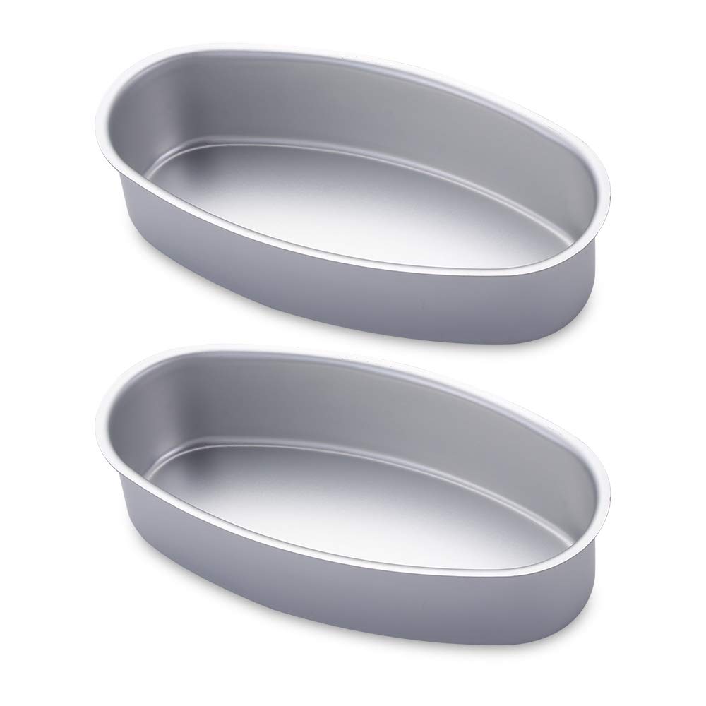 1/2pcs Oval Shape Toast Cake Mold Nonstick Aluminum Alloy DIY Tray
