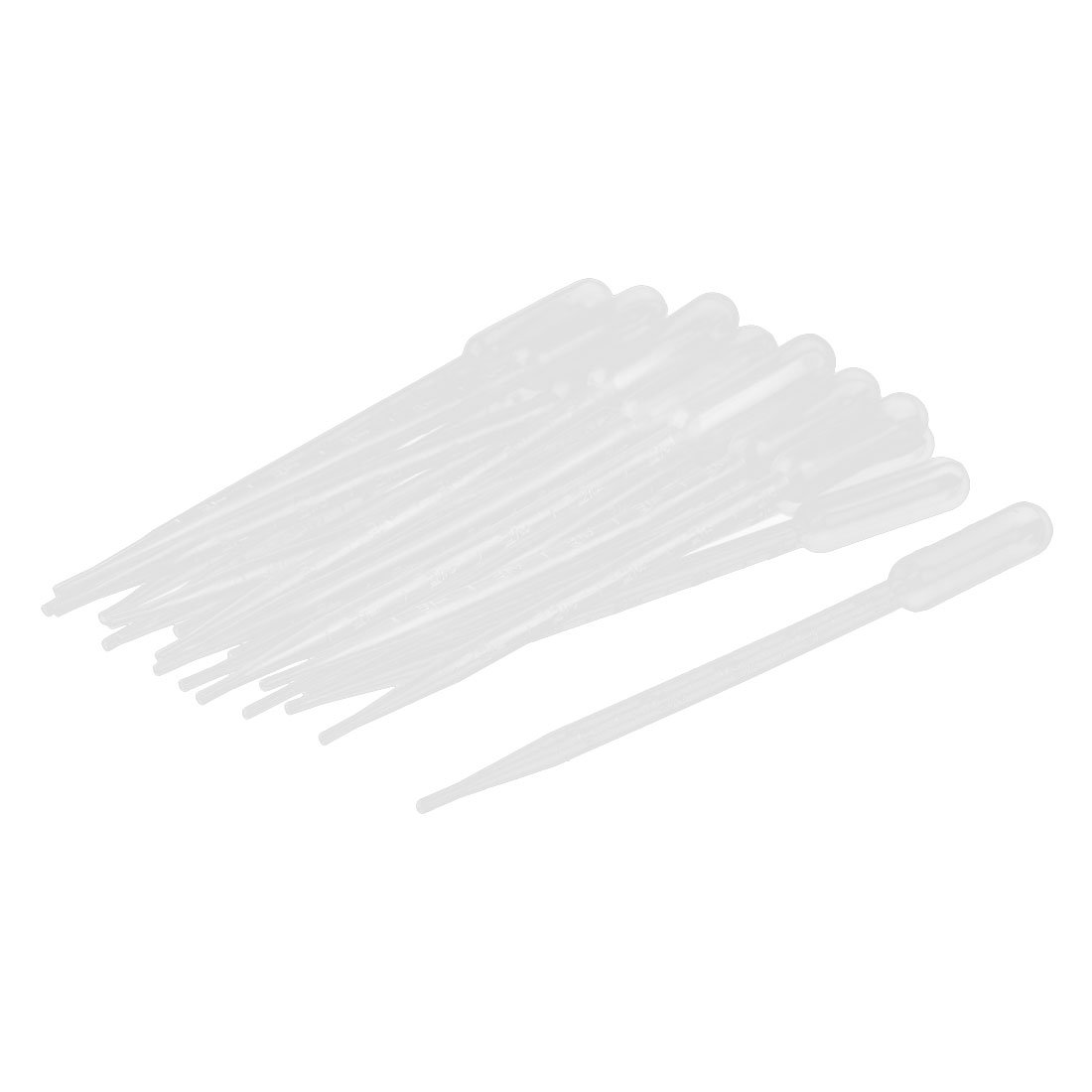 Sourcingmap Plastic Transfer Pipettes Graduated Dropper 5ml Capacity 20 Pcs Clear