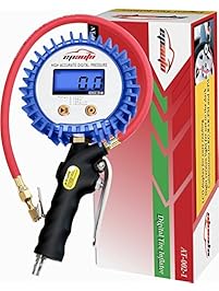 EPAuto 255 PSI Digital Tire Inflator Gauge with Hose and Quick Connect Plug