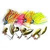 Hengjia-8pcslot-Spinnerbaitbuzzbait-Fishing-Lure-Spinner-Baits-Kit-with-Custom-Hand-Holographic-Painted-Blades-17g