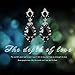 Miraculous Garden Women's Silver Gold Rose Gold Tone Plated Crystal Rhinestone Drop Earrings for Mother's Day