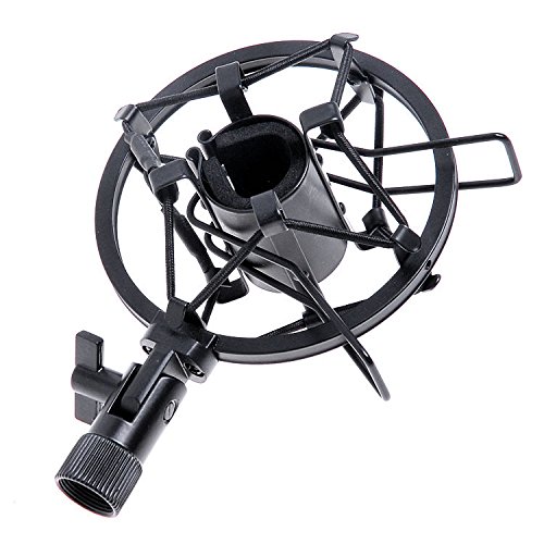 SHOCKMOUNT Dynamic Studio Holder Handheld Condenser Microphone Shock Mount Clip Black
