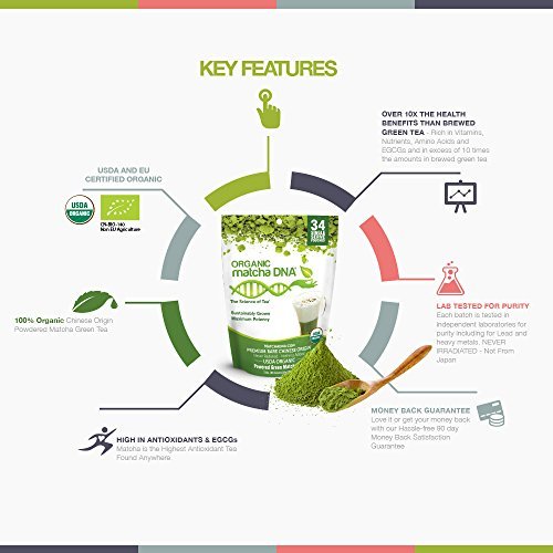 Matcha DNA Organic Matcha Green Tea Powder 10 oz Pure Premium