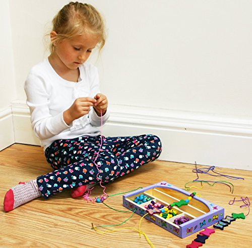 image for Toys of Wood Oxford wooden beads for jewelry making kids – wooden be