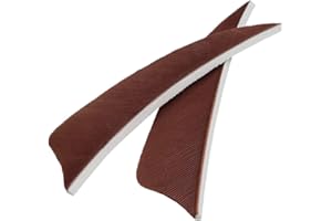 Letszhu Archery Arrows Feather Fletching 4 Inch Real Turkey Vanes for Hunting Target Shooting (25 Pack)