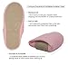 UltraIdeas Comfort Knitted Cotton Slippers for Men and Women Washable Flat Closed Toe Ultra Lightweight Indoor Shoes with Non-Slip Sole (XL /11-12 B(M) US, Pink)
