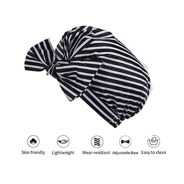 Waterproof-Shower-Cap-for-Women-Reusable-Shower-Hair-Hat-with-Elastic-Band-for-Ladies-Girls-Kids-as-Bathing-Accessories-for-Bath-Spa-Hair-Salon-Hair-Protection-Keep-Long-Hair-Dry-zebra Waterproof Shower Cap for Women, Reusable Shower Hair Hat with Elastic Band for Ladies Girls Kids as Bathing Accessories…
