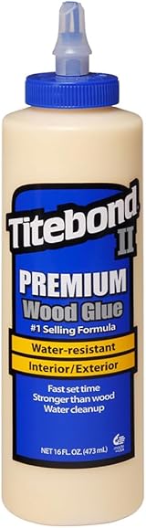 Titebond II Premium Wood Glue 16 fl oz - ANSI Type II Water-Resistant