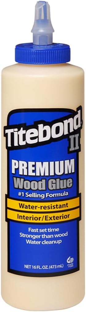 Titebond II Premium Wood Glue 16 fl oz - ANSI Type II Water-Resistant